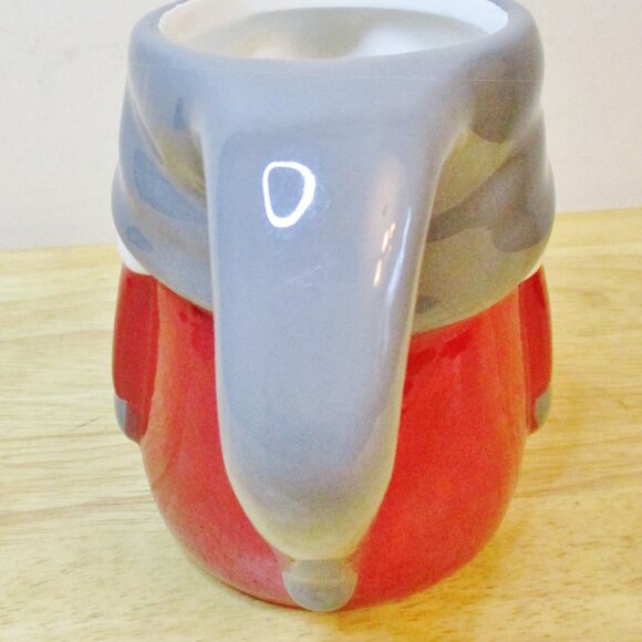 Pottery Barn Gnome Mug, Coffee, Hot Chocolate, Tea, Holiday, Gray Hat, Red Coat - Picture 4 of 7